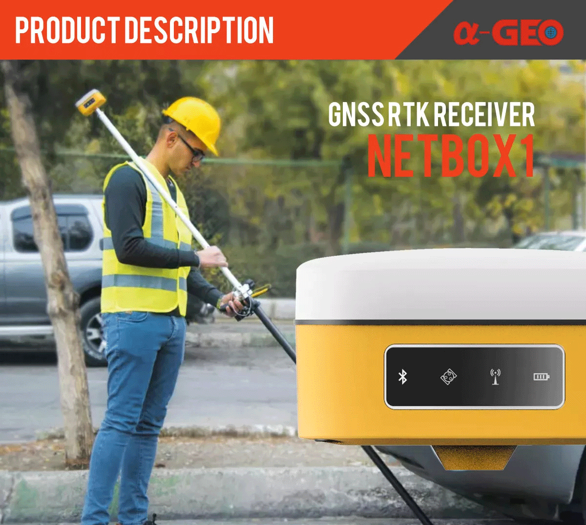 Máy Định vị GPS GNSS RTK α-GEO Netbox1